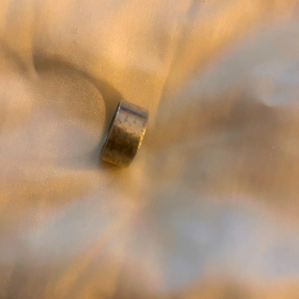 Authentic Tiffany & Co silver Signature ring
